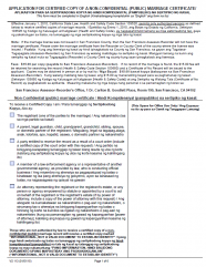Marriage Certificate Request (Tagalog Version - Aplikasyon Para Sa Sertipikadong Kopya Ng Hindi Kompidensiyal Pampubliko Na Sertipiko Ng Kasal)