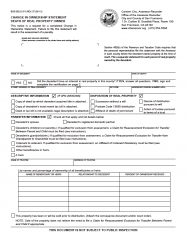 Change in Ownership Statement, Death of Real Property Owner