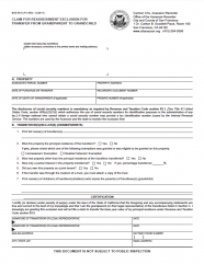 Claim for Reassessment Exclusion for Transfer Between Grandparent & Grandchild (BOE-58-G)