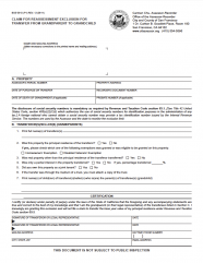 exclusion claim reassessment transfer grandparent grandchild form forms