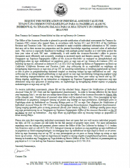 Request Form for Notification of Individual Assessed Value for TIC Units ( Tagalog) 