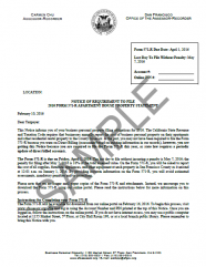 Notice of Requirement to File -- Apartment House